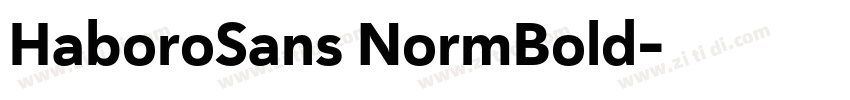 HaboroSans NormBold字体转换